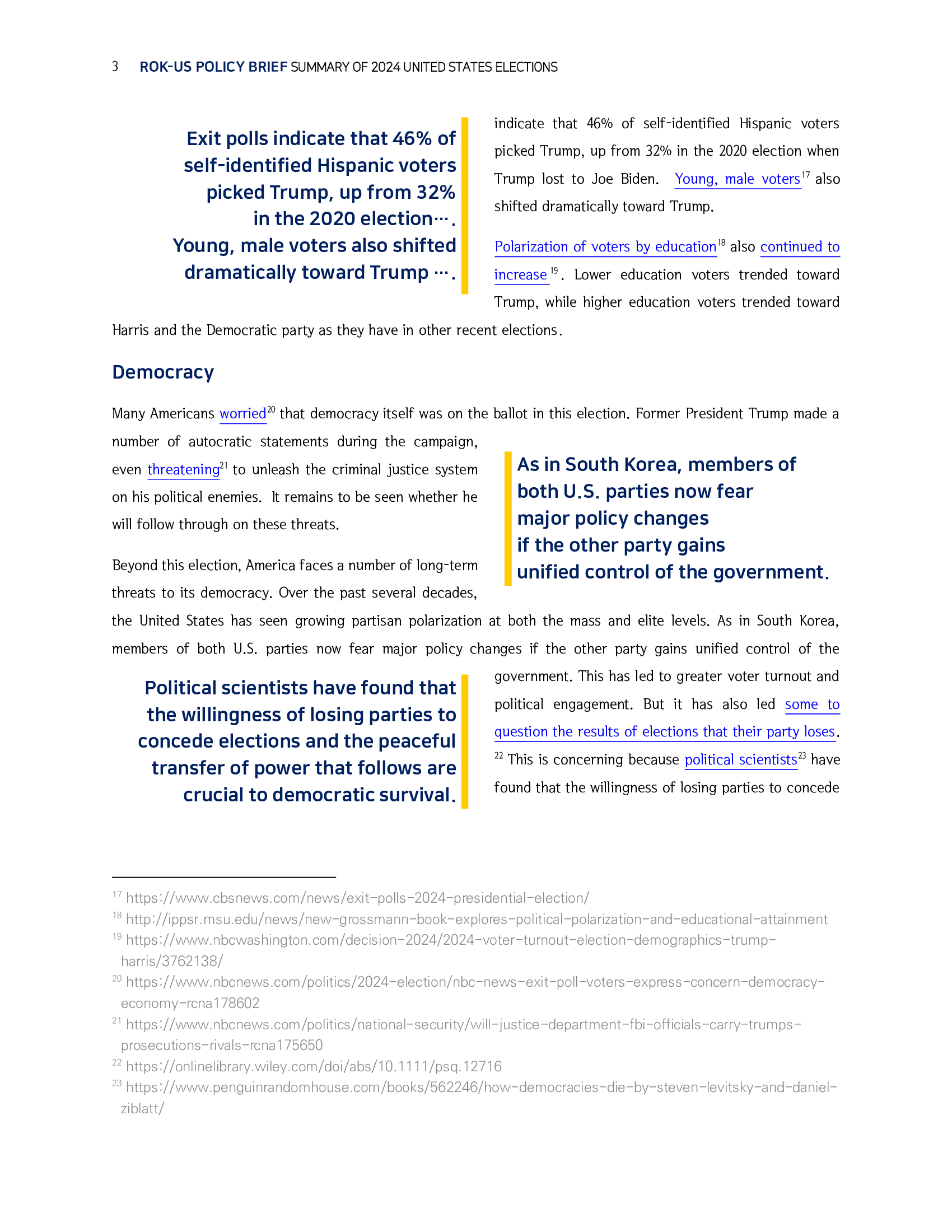 IPUS - ROK-US POLICY BRIEF (2024-Nov. ISSUE3) “Political Shifts